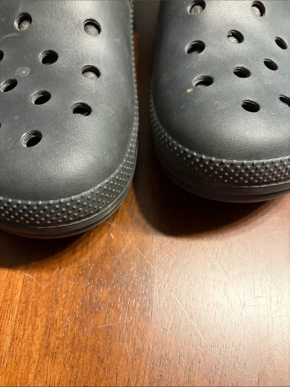 CROCS Black Fleece-Lined Slip-On Clogs